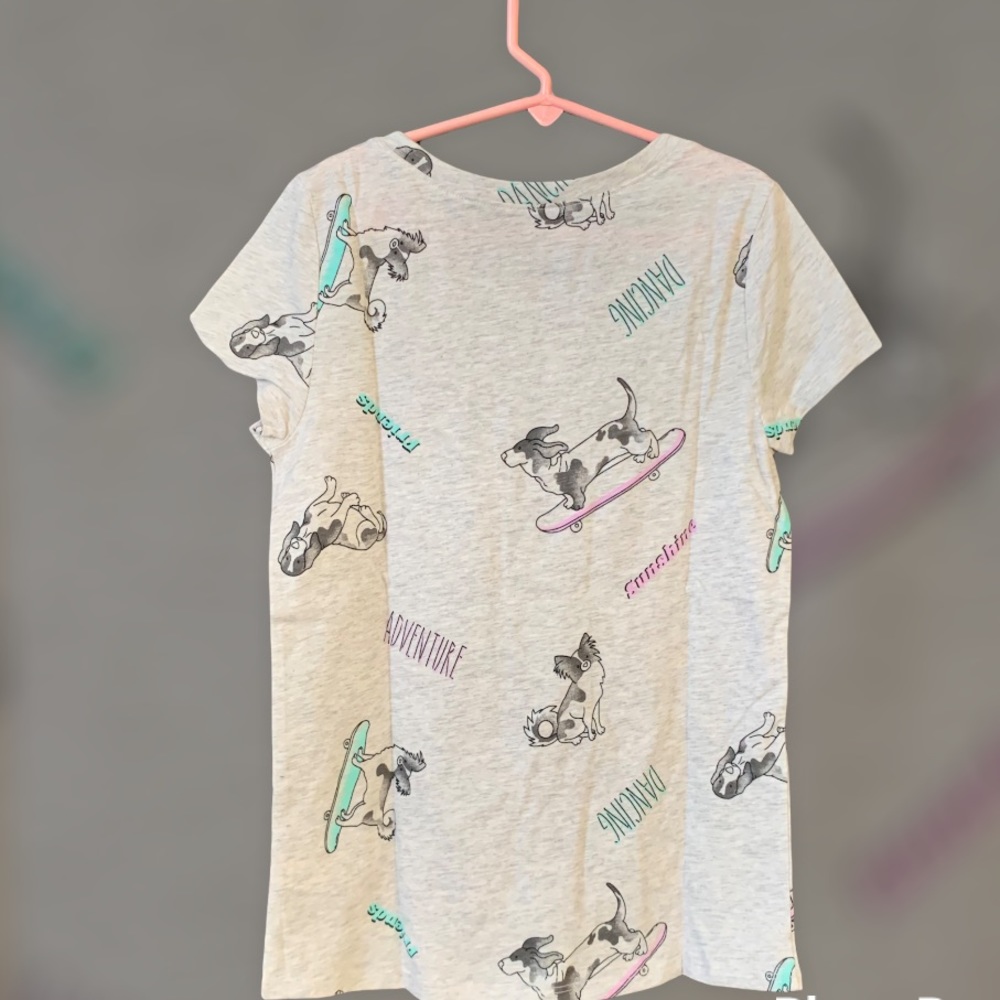 Justice Gray Graphic Short Sleeve Tee-Shirt - Picture 7 of 7